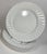 Ruffled White Ironstone Plates- Set of Six For Sale - Image 6 of 10