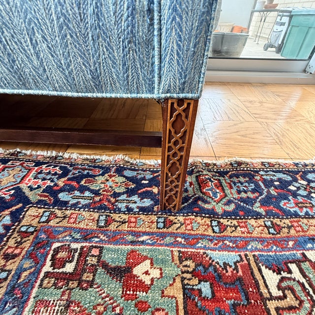 Chippendale Vintage Hickory Chair Settee—two Available For Sale - Image 3 of 11