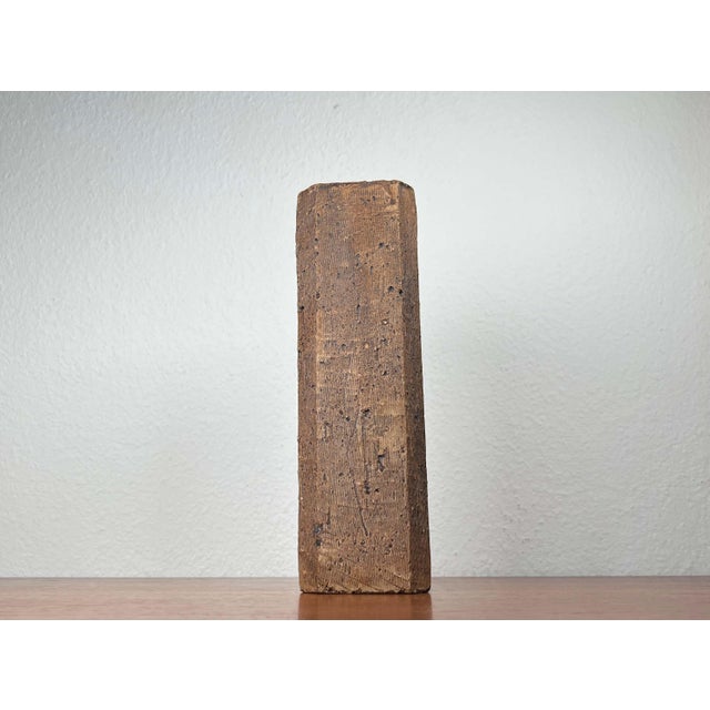 Mid-Century Modern German Brutalist Studio Pottery Vase, 1960s, in Very Good conditions. Designed 1960 to 1969