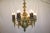 1920s Antique French Bronze Chandelier Ceiling Light Fixture With Torchiere Arms, Rewired For Sale - Image 5 of 11