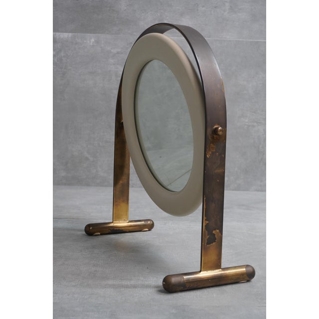 Poltronova Orsetta SP.47 Table Mirror by Ettore Sottsass for Poltronova, Italy, 1966 For Sale - Image 4 of 5