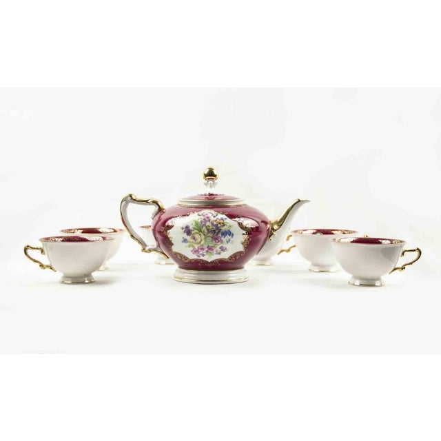 Vintage Selb Bavaria Tea Service from Heinrich Porcelain, 20th Century, Set of 13 For Sale - Image 6 of 9