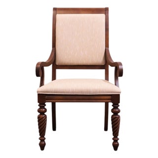 Broyhill Furniture British Empire Collection Cherry Dining Arm Chair 7325-83 For Sale