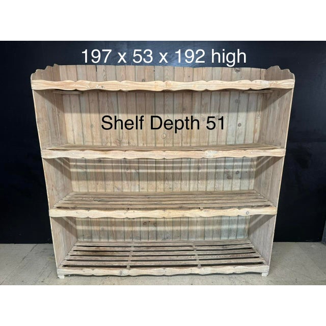 French Pine Bakers Rack, 1860 For Sale - Image 10 of 15