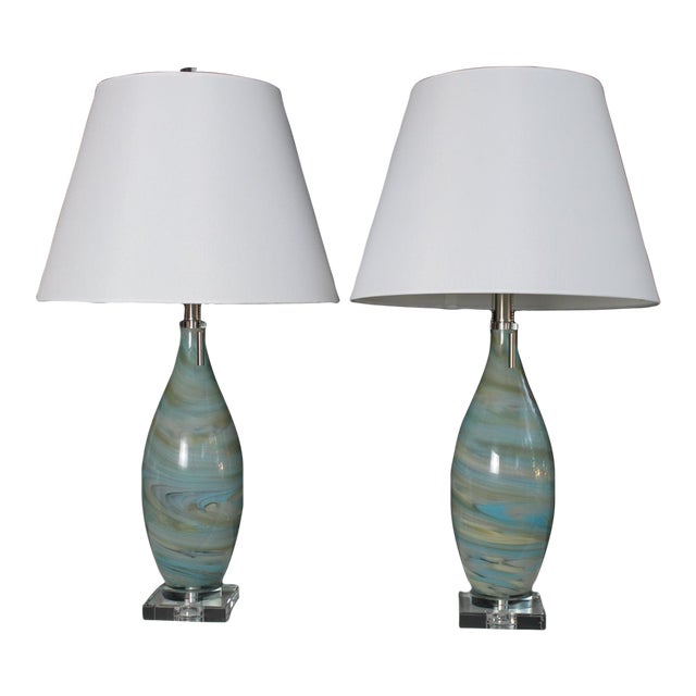 Mid 20th Century Swirled Seguso Style Murano. For Sale