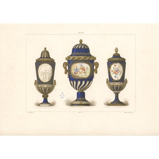 Antique French Sèvres Porcelain Chromolithograph –1880's For Sale