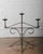 Pair of Large Wrought Iron and Brass Church Candelabras For Sale - Image 10 of 10