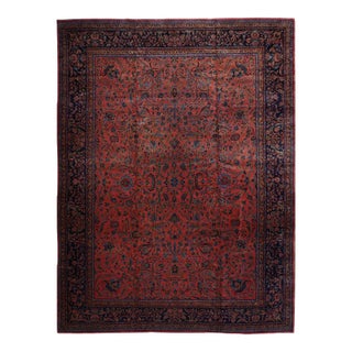 Antique Kashan Rug 11'7'' x 15'3'' For Sale