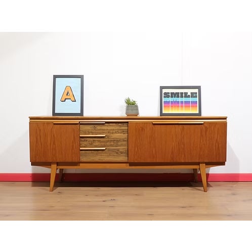 Mid Century Modern Vintage Teak British Sideboard Credenza For Sale - Image 9 of 15