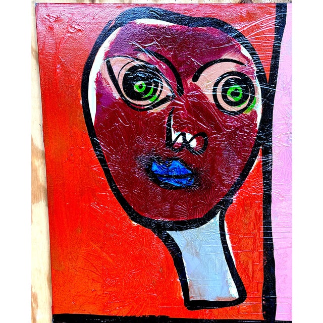 Peter Keil, Masterwork Mixed Media Textured Quadriptych (4) Portraits, C. 1980 For Sale In West Palm - Image 6 of 6