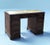 Pedestal Desk in Mahogany with Green Leather Top For Sale - Image 10 of 10
