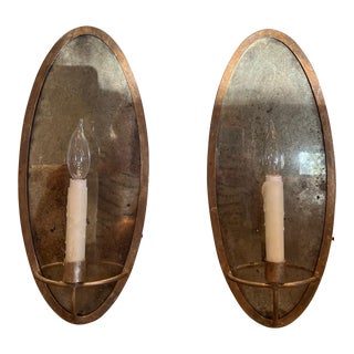 Niermann Weeks Paris Oval Sconces - a Pair For Sale