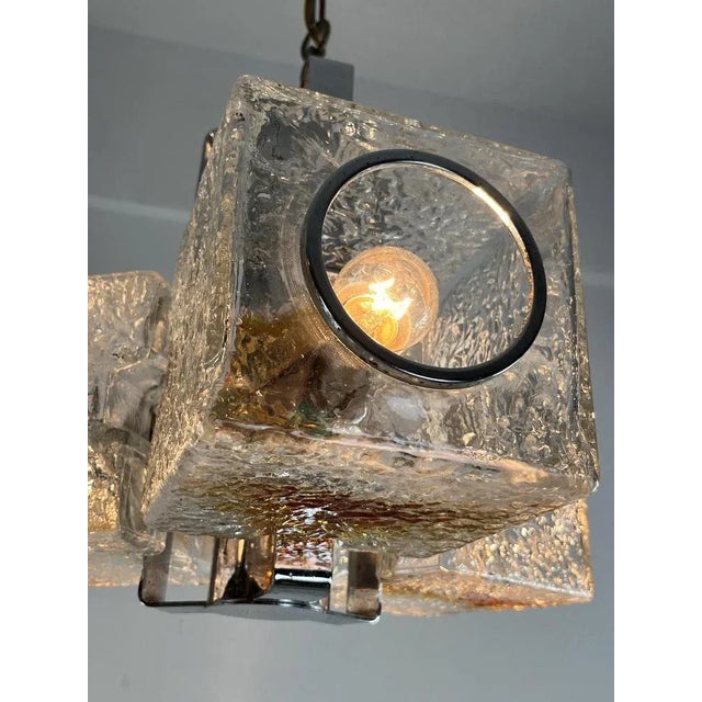 Three-Light Murano Glass Chandelier by Toni Zuccheri for VeArt, 1970s For Sale - Image 4 of 13