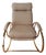 Rocking Chair in Brass and Fabric by Guido Faleschini, 1970s For Sale