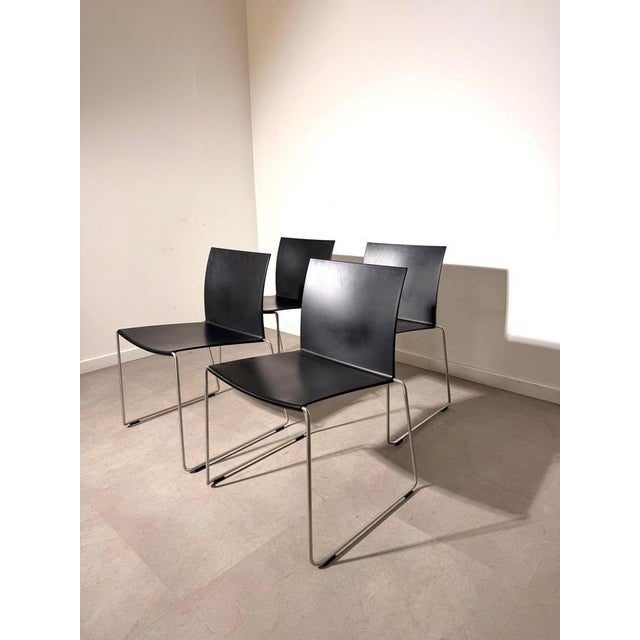 Minimalist Dining Chairs from MDF Italia, Set of 4 For Sale - Image 6 of 6