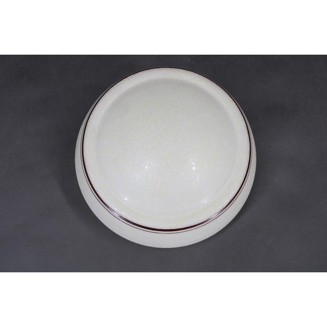 Art Deco Brass Ceiling Light with Opaline Glass Shade, Czechoslovakia, 1930s For Sale - Image 10 of 12