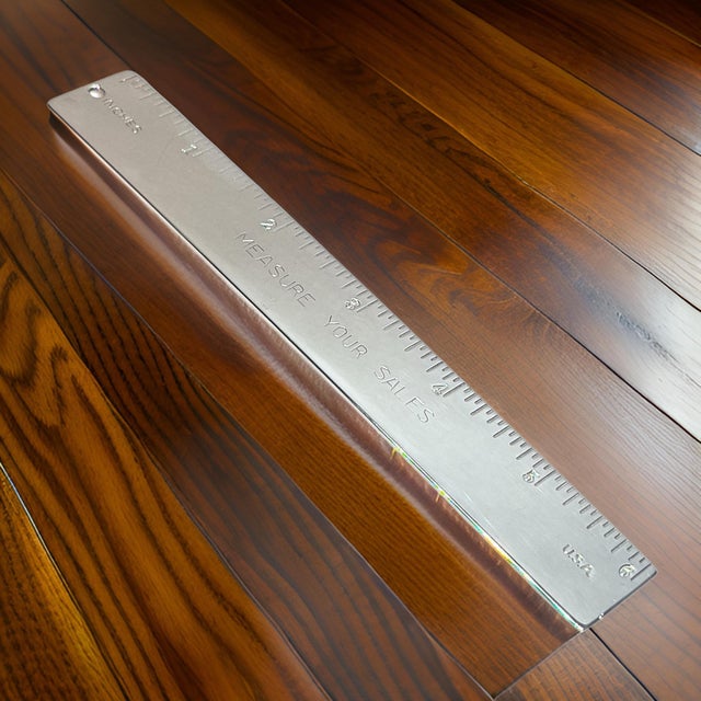 Tiffany & Co Estate Very Rare 6 inch Ruled Sterling Silver 58 Grams TIF632 The ruler has engraved on it MEASURE YOUR SALES...