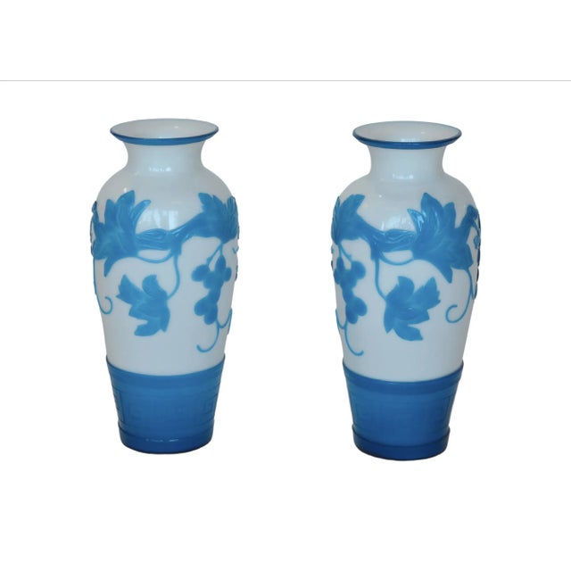 Early 20th Century Chinese Peking Glass Vases - a Pair For Sale - Image 10 of 10