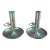 Early 20th Century Mid-Century Danish Modern Brass Turn Key Candle Holders by Malm Denmark- Set of 2 For Sale