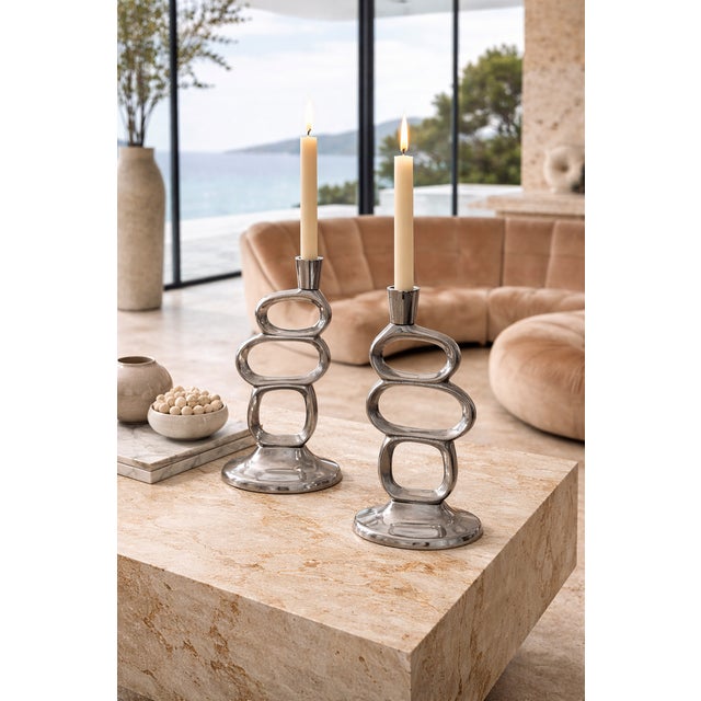 Brutalist Candlesticks by Matthew Hilton, 1980, Set of 2 For Sale - Image 14 of 15