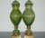 1960s Marbro Murano Glass Lamps Green For Sale - Image 5 of 10