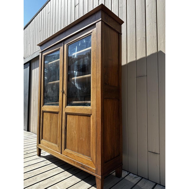 Walnut Display Cabinet, 1890s For Sale - Image 13 of 13