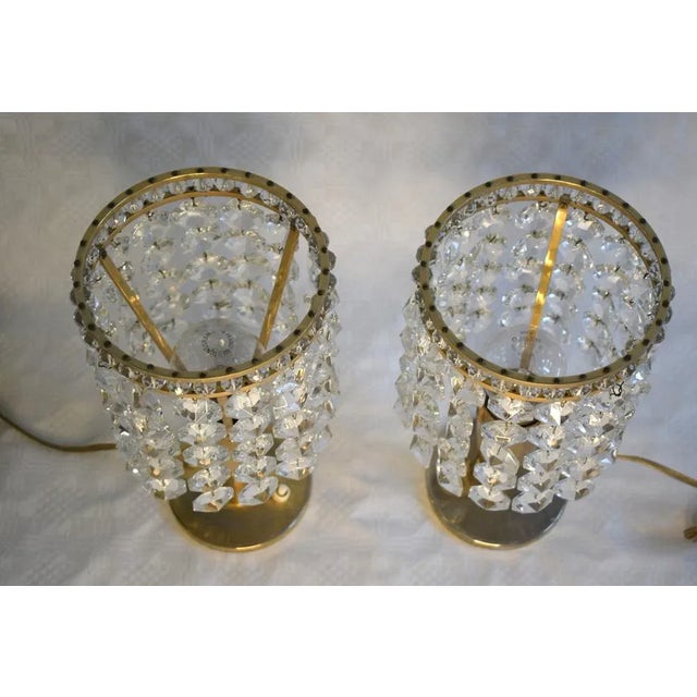 Crystal Glass Table Lamps from Bakalowits & Söhne, 1960s, Set of 2 For Sale - Image 4 of 7