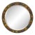 Round Barbola Bevel Mirror With Relief of Fruit From England (Diameter 22 1/4) For Sale