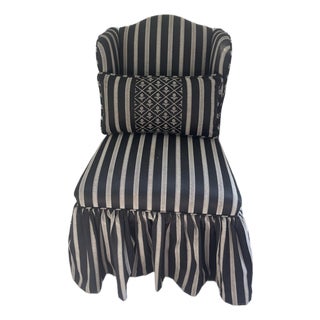 Contemporary Ruffle Slipper Chair For Sale