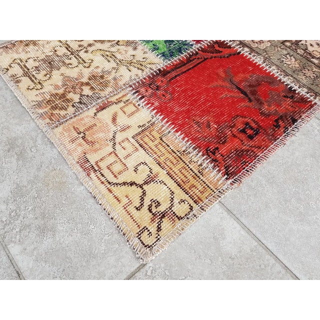 Turkish Mid 20th Century Anatolian Handknotted Wool Runner For Sale - Image 3 of 10