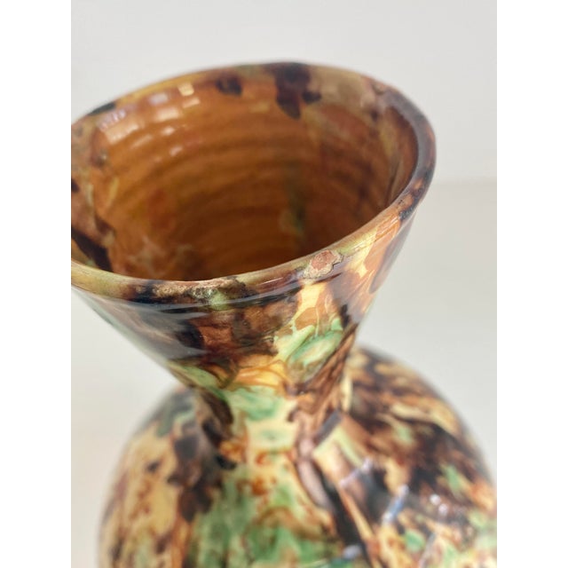 Mid 20th Century Vintage French Jaspé Wine Carafe For Sale - Image 10 of 12