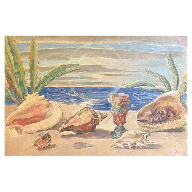 Fernand Blondin, Cobo Shells, Oil on Canvas For Sale