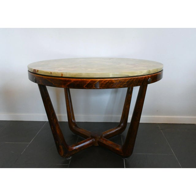 Norwegian Onyx Coffee Table by Vad Trevare Fabrikk, 1970s For Sale - Image 6 of 12