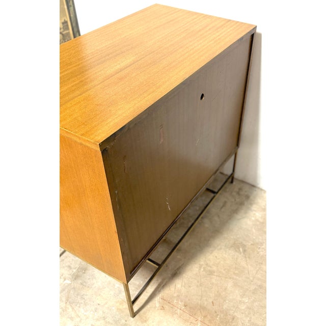 Paul McCobb for Calvin “Irwin Collection” Diminutive Bi-Fold Cabinet or Dry Bar For Sale - Image 9 of 11