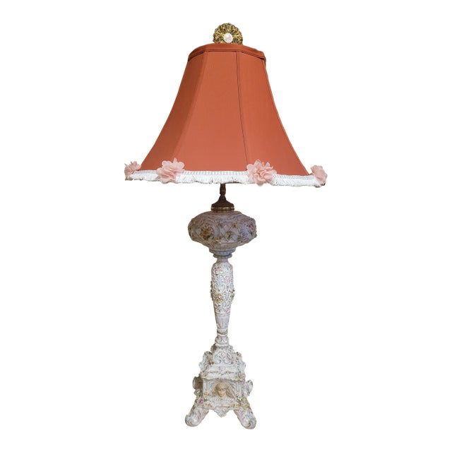 Mid 20th Century Collectible Capodimonte Beautiful Lamp For Sale