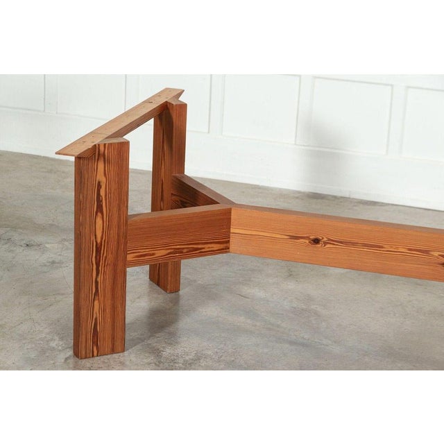 Large English Pine Refectory Table, Mid 20th Century For Sale - Image 13 of 15