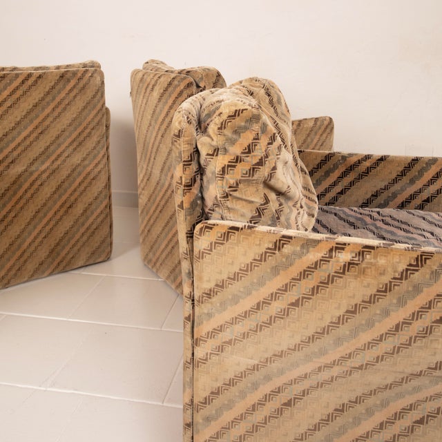 Salpol Armchairs by Angelo Mazzola and Missoni, 1980s, Set of 4 For Sale - Image 12 of 15
