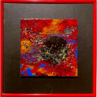 "Cosmic Explosion" Original Painting, Framed For Sale