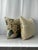 Handcrafted 18”x18” designer Althea Citron attributed to Lee Jofa floral pattern feather/down linen pillows. Solid...