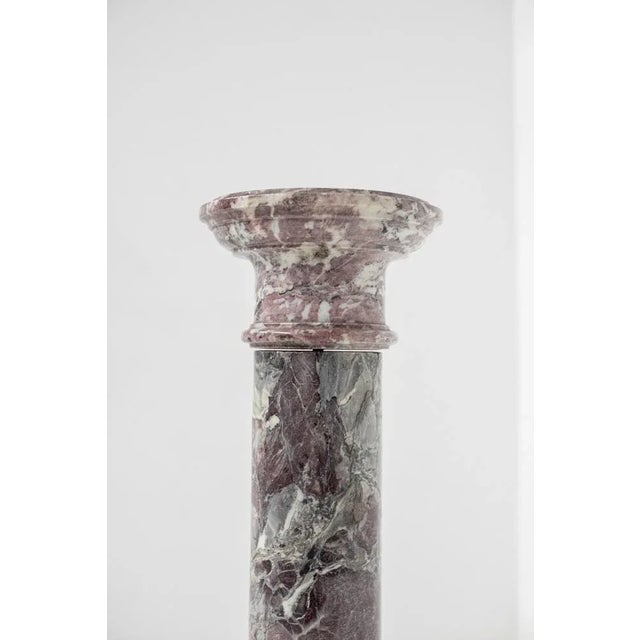 Stone Mid-Century French Red Marble Column, 1950s For Sale - Image 7 of 9