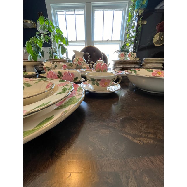 Franciscan China Vintage Franciscan Ware Desert Rose China 108 Pieces For Sale - Image 4 of 6