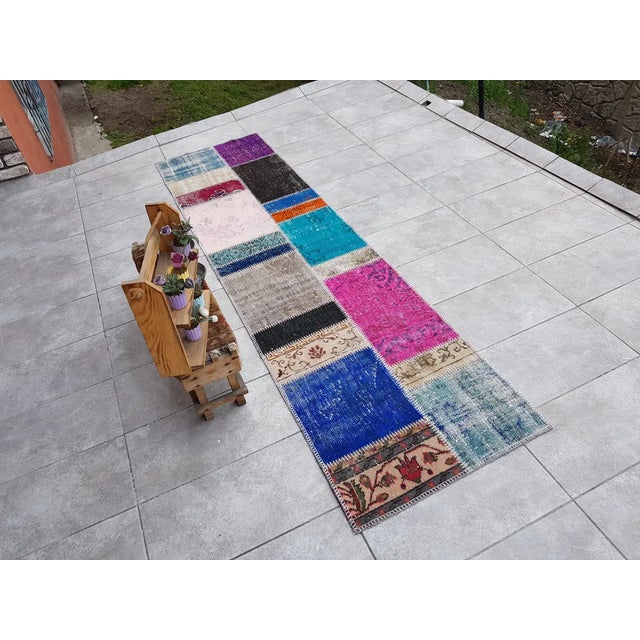 Oushak Vintage Anatolian Runner For Sale - Image 4 of 10