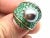 Bochic "Orient" Vintage Emerald & Tahiti Pearl Ring Set In 18K Gold & Silver, Size 7 For Sale - Image 16 of 18