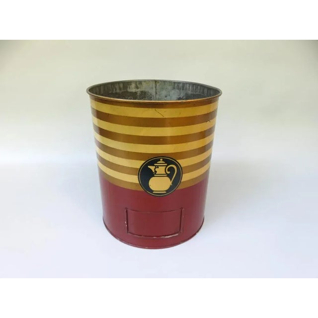 1930s Art Deco Printed Kaiser's Coffee Storage Tin For Sale - Image 5 of 18