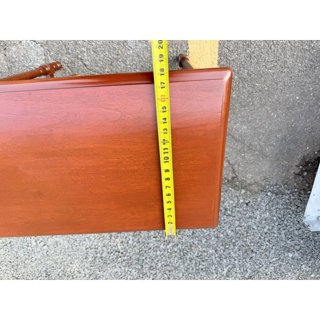Vintage Solid Wood 1-Drawer Console Table For Sale - Image 13 of 14