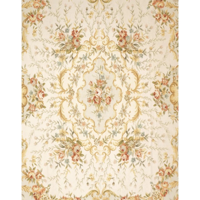 French Early 21st Century Aubusson Rug 8'0" X 10'0" For Sale - Image 3 of 9