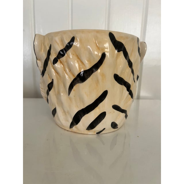 Mid-Century Modern Italian Mid Century Tiger Jardiniere For Sale - Image 3 of 9