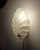 Vintage Shell-Shaped Wall Lamp in Frosted Glass, 1970s For Sale - Image 3 of 7