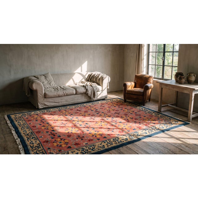 1920s Chinese Art Deco Carpet ( 9'2" x 11'9" - 280 x 358 ) For Sale In New York - Image 6 of 8