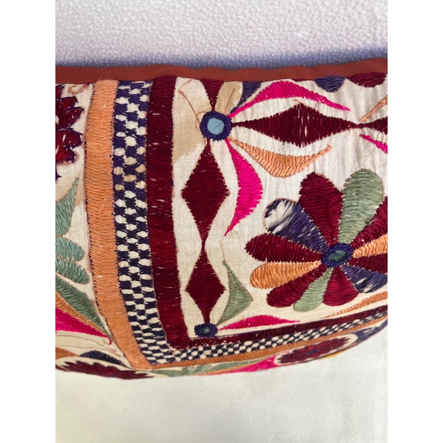 Traditional Pillow With Uzbek Textile For Sale - Image 3 of 7